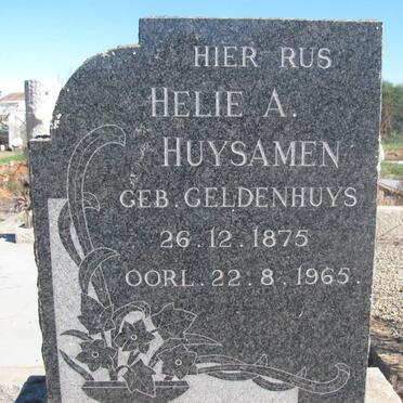 HUYSAMEN Helie A. nee GELDENHUYS 1875-1965