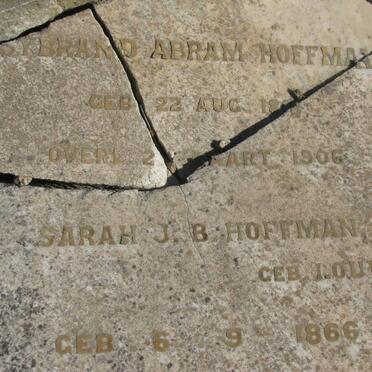 HOFFMAN Sybrand Abraham 1858- 1907 &amp; Sarah J.B. LOUW 1866-1936