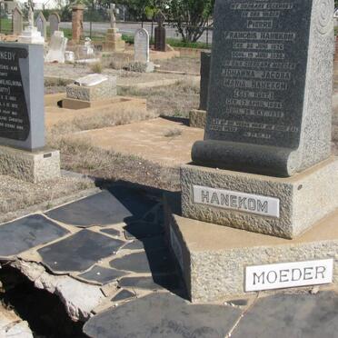 HANEKOM Pierre Francois 1876-1930 &amp; Johanna Jacoba Maria RUST 1886-1975