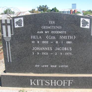 KITSHOFF Johannes Jacobus 1901-1975 &amp; Hela SMITH 1902-1961