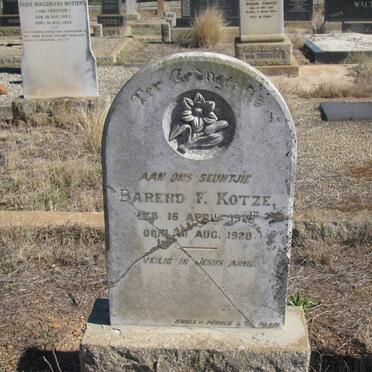 KOTZE Barend F. 1928-1928