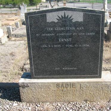 SADIE Ernst 1905-1954