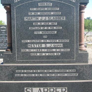 SLABBER Martin J.J. 1867-1940 &amp; Hester S.J. DIPP. 1883-1941