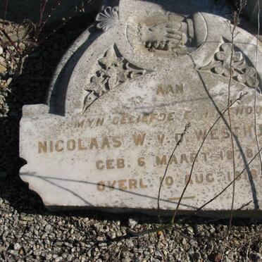 WESTHUIZEN Nicolaas W., van der 1878-1918