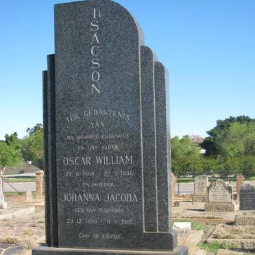 ISACSON Oscar William 1888-1956 &amp; Johanna Jacoba VAN TUBBERGH 1898-1997