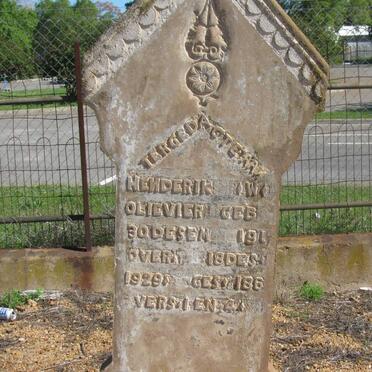 OLIEVIER Hendrik W. 191?-1929