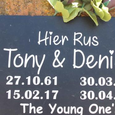 ? Tony 1961-2017 &amp; Denise 1954-2016