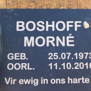 BOSHOFF Morné 1973-2016