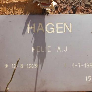 HAGEN Helie A.J. 1929-1997