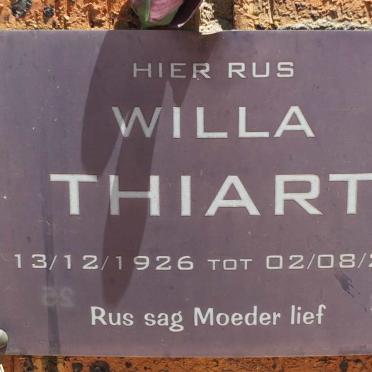 THIART Willa 1926-2001