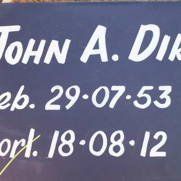 DIRKS John A. 1953-2012