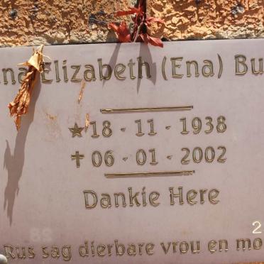 BURGER Dina Elizabeth 1938-2002