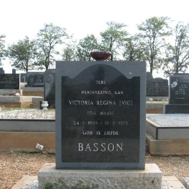 BASSON Victoria Regina nee MAAS 1895-1975