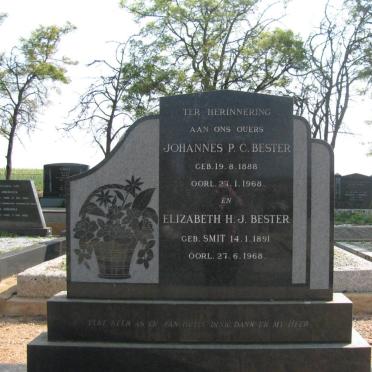 BESTER Johannes P.C. 1888-1968 &amp; Elizabeth H.J. SMIT 1891-1968