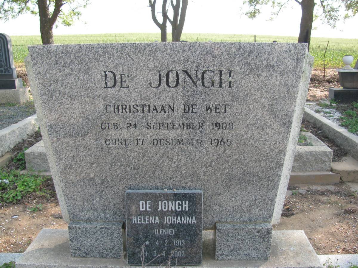 JONGH Christiaan de Wet, de 1900-1968 &amp; Helena Johanna 1913-2002