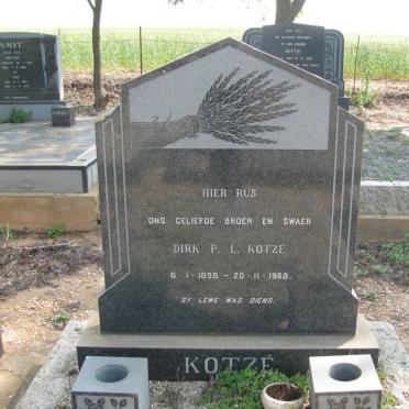 KOTZE Dirk P.L. 1898-1968