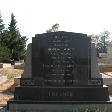 LOCHNER Hendrik Jacobus 1878-1959 &amp; Anna H.M.M. KITSHOFF 1884-1971