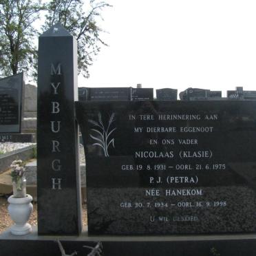 MYBURGH Nicolaas 1931-1975 &amp; P.J. HANEKOM 1934-1998