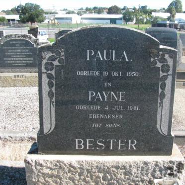 BESTER Paula -1950 :: BESTER Payne -1981