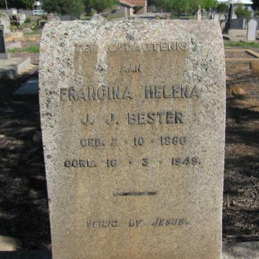 BESTER Francina Helena Jacomina Johanna 1866-1949