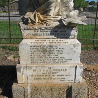 DIPPENAAR Johannes Hendrik 1847-1924 &amp; Helie A.A. GREEFF 1854-192? :: DIPPENAAR B.J. 1890-1908 