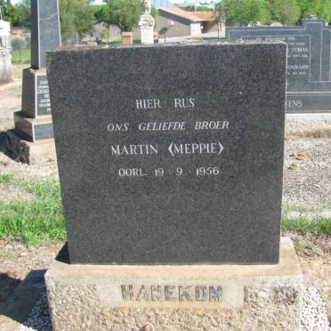 HANEKOM Martin -1956