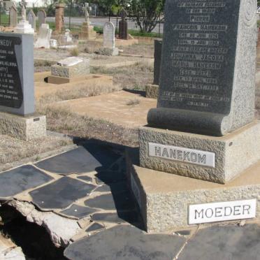 HANEKOM Pierre Francois 1876-1930 &amp; Johanna Jacoba Maria RUST 1886-1975
