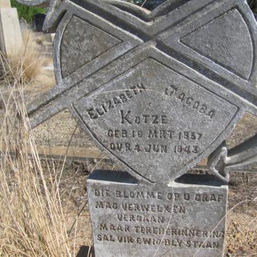 KOTZE Elizabeth Jacoba 1837-1943