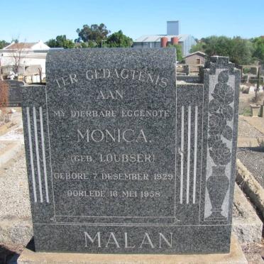 MALAN Monica nee LOUBSER 1929-1958