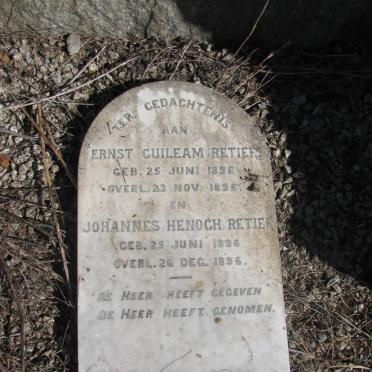 RETIEF Ernst Guileam 1896-1896 :: Johannes Henoch 1896-1896