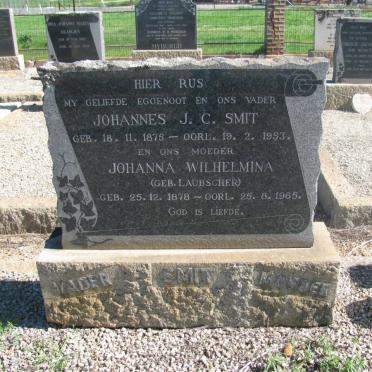 SMIT Johannes J.C. 1875-1953 &amp; Johanna Wilhelmina LAUBSCHER 1878-1965
