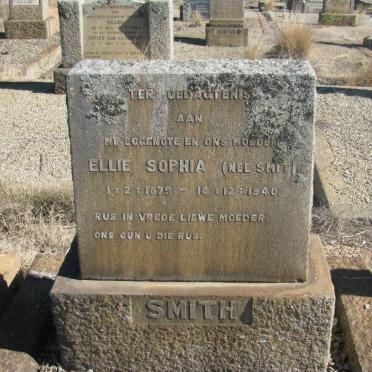 SMITH Ellie Sophia nee SMIT 1879-1940