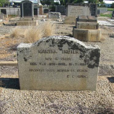 TRUTER Martha 1875-1954