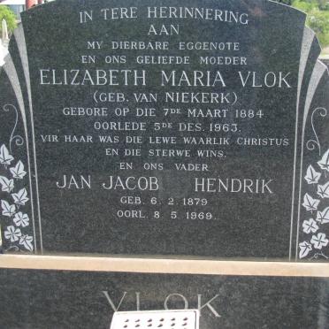 VLOK Jan Jacob Hendrik 1879-1969 &amp; Elizabeth Maria VAN NIEKERK 1884-1963