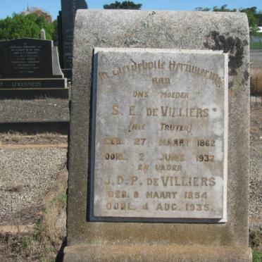 VILLIERS J.D.P., de 1854-1935 &amp; S.E. TRUTER 1862-1932