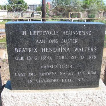WALTERS Beatrix Hendrina 1890-1978
