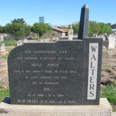 WALTERS Hugo Amos 1890-1954 &amp; Joe 1889-1964 :: WALTERS M.M. 1921-1988