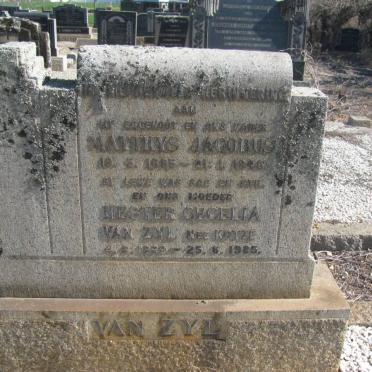 ZYL Matthys Jacobus, van 1895-1946 &amp; Hester Cecelia KOTZE 1899-1985
