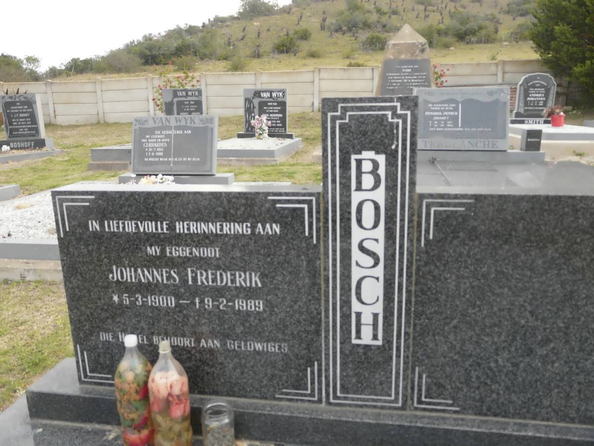 BOSCH Johannes Frederik 1900-1989