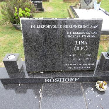 BOSHOFF D.P. 1958-2011