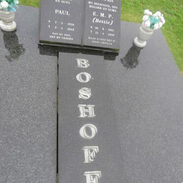 BOSHOFF Paul 1928-2012 & E.M.P. 1930-2006 