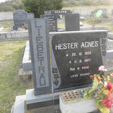 LIEBETRAU Hester Agnes 1922-1967