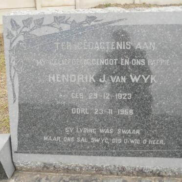 WYK Hendrik J., van 1923-1958