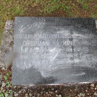 CALITZ Frederick Matthys Christiaan 1899-1960 & Catharina Johanna Maria ROUX 1897-1946 _2