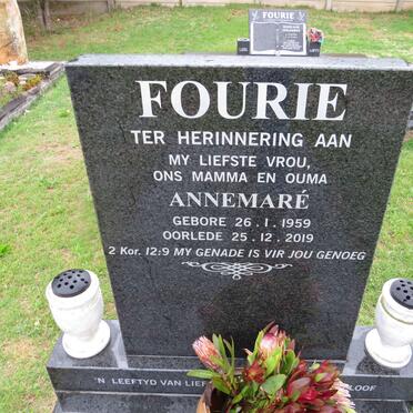 FOURIE Annemare 1959-2019
