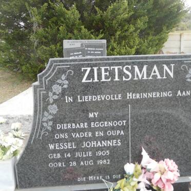 ZIETSMAN Wessel Johannes 1905-1982