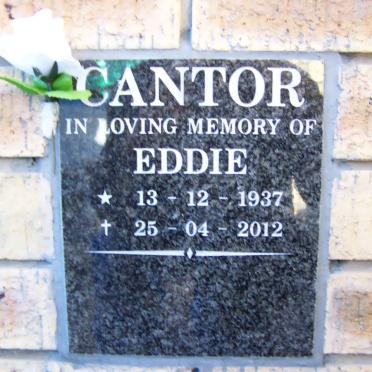 CANTOR Eddie 1937-2012