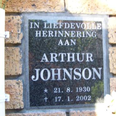 JOHNSON Arthur 1930-2002