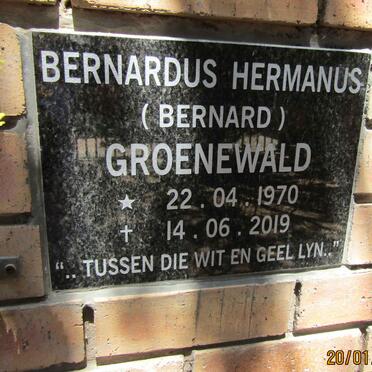 GROENEWALD Bernardus Hermanus 1970-2019