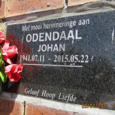 ODENDAAL Johan 1941-2015